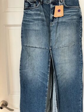 Reformation Women’s Blue High-Rise denim skirt